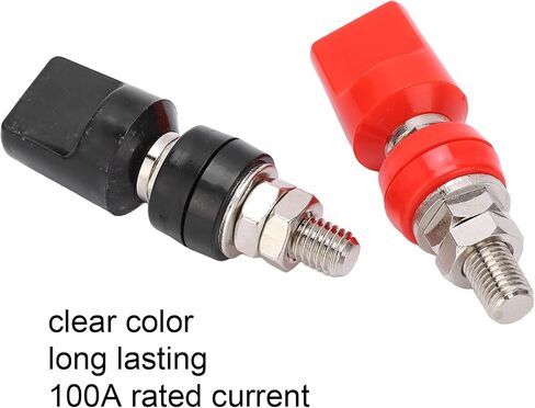 M8 Remote Battery Terminals, 2PCS 100A Battery Post Terminals with 4mm Plug for Hardware Electronic Device in Kuwait