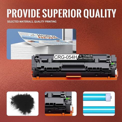 2-Pack CRG054H 3028C001 Black Toner Cartridge, High yield 3,500 pages, Replacement for Canon 054H imageCLASS MF640C MF641Cw MF642Cdw MF644Cdw MF643Cdw imageCLASS LBP621Cw LBP622Cdw LBP623Cdw Printer in Kuwait