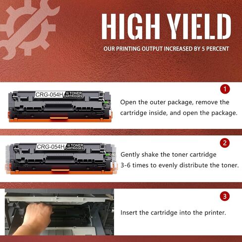 2-Pack CRG054H 3028C001 Black Toner Cartridge, High yield 3,500 pages, Replacement for Canon 054H imageCLASS MF640C MF641Cw MF642Cdw MF644Cdw MF643Cdw imageCLASS LBP621Cw LBP622Cdw LBP623Cdw Printer in Kuwait