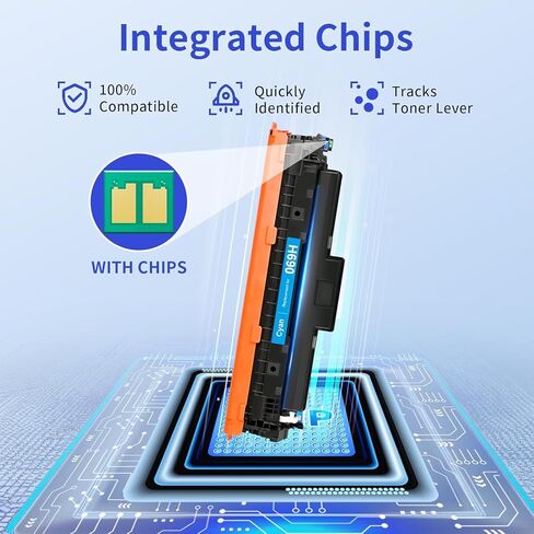 myCartridge 069H Toner Cartridge Set Compatible Replacement for Canon 069 069H Toner Works for Canon Color imageCLASS MF753Cdw MF751Cdw LBP674Cdw Printer, 069 069H Toner Cartridge 4 Pack in Kuwait