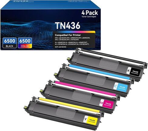 مجموعة خرطوشة الحبر TN433 TN-433 لـ MFC-L8900CDW MFC-L8690CDW L8610CDW HL-L8360CDW متوافقة مع Brother TN 433 TN431 MFC L8900CDW MFC-L8690CDW MFC-L9570CDW HL-L9310CDW طابعة DCP-L8410CDW، 4 عبوات in Kuwait