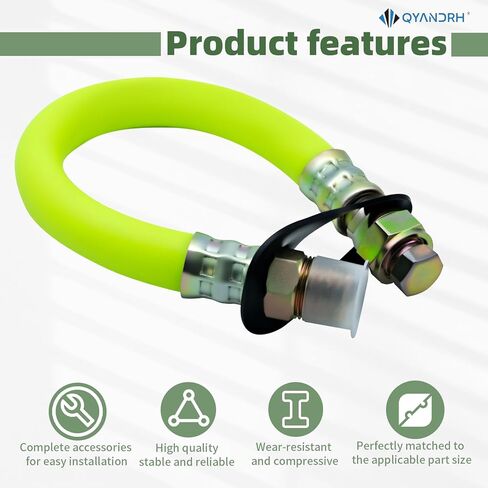 استبدال خرطوم تصريف الزيت 1723165SM متوافق مع Briggs & Stratton (الموديلات 29,30,35,38,40,44,49,54-61) - طول 10.5 بوصة، 3/8-18 NPT تركيب ذكر عالي التحمل بطبقة ثلاثية قطعة واحدة in Kuwait