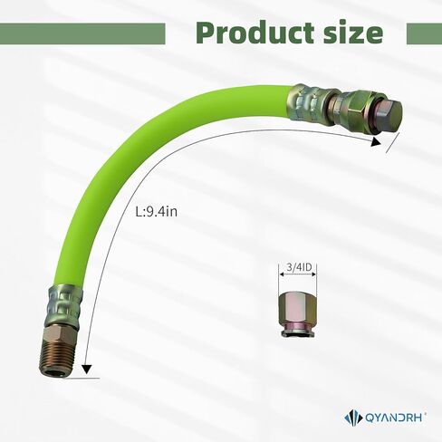 استبدال خرطوم تصريف الزيت 1723165SM متوافق مع Briggs & Stratton (الموديلات 29,30,35,38,40,44,49,54-61) - طول 10.5 بوصة، 3/8-18 NPT تركيب ذكر عالي التحمل بطبقة ثلاثية قطعة واحدة in Kuwait