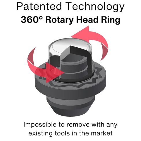 Farad GalaxyLock AG6AF/M Chromed Lug nut Wheel-Locks Kit Suitable for Toyota Tacoma 2024, 2025, 2026 (M14 X 1.5 Thread Size) - Set of 4 Lug Nuts + 1 Key in Kuwait