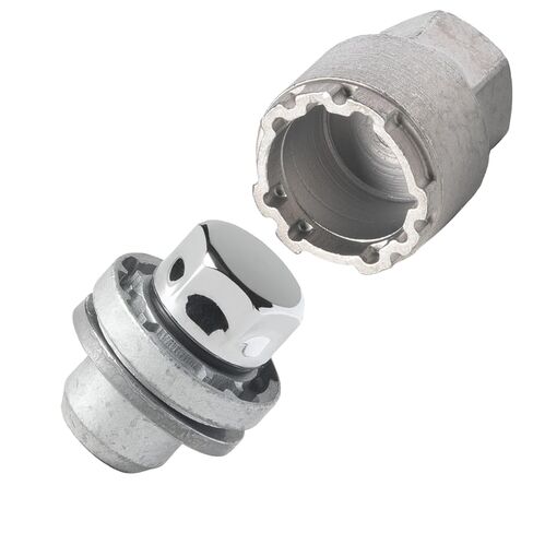 Farad GalaxyLock AG6AF/M Chromed Lug nut Wheel-Locks Kit Suitable for Toyota Tacoma 2024, 2025, 2026 (M14 X 1.5 Thread Size) - Set of 4 Lug Nuts + 1 Key in Kuwait