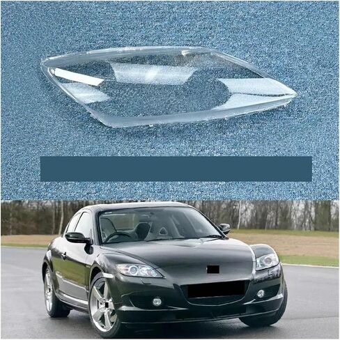 Front Headlight Cover Compatible For Mazda RX8 RX-8 2001-2010 Lights Shell Lampshade Head Light Glass Mask Headlamp Lens(Right) in Saudi Arabia
