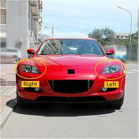 Front Headlight Cover Compatible For Mazda RX8 RX-8 2001-2010 Lights Shell Lampshade Head Light Glass Mask Headlamp Lens(Right) in Saudi Arabia