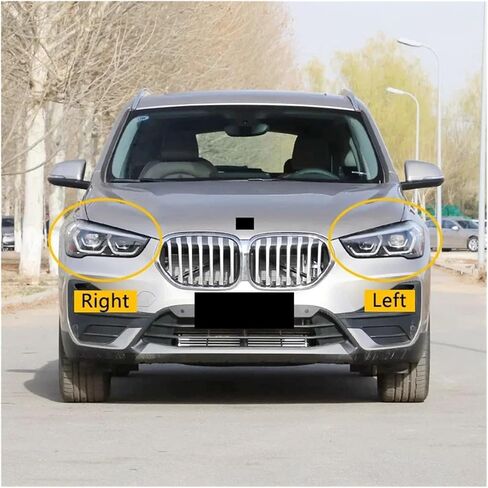 Compatible For BMW X1 F48 F49 2020 2021 2022 Headlamp Cover Headlights Shell Lens Transparent Lampshade Replace Lamp Shade(Right) in Saudi Arabia