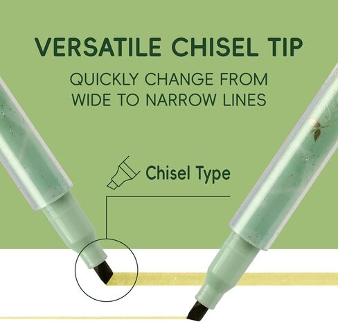 6 عبوات من أقلام التحديد الجمالية، رأس إزميل، ألوان متنوعة، للاستخدام المنزلي والمكتبي، مستلزمات المعلمين، قلم تحديد مثالي للتنظيم والتلوين in Kuwait