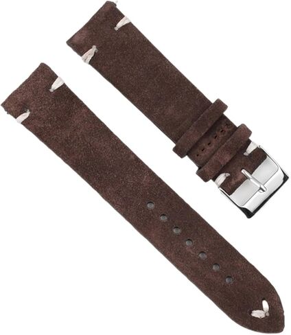 HFERHT Leather Strap Real Suede Leather 18mm 20mm 22mm 24mm Watch Strap Watchbands Watch Accessories Quick Release in Saudi Arabia