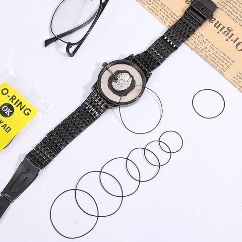 44 Pcs O Ring Watch Gasket Kit, 2 Sizes Rubber Seal O Rings 16-30mm Watches Replacement Back Gaskets for Watches Back Cover Repair in Saudi Arabia