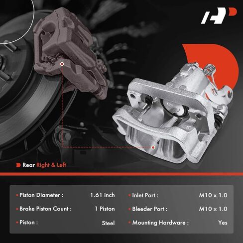A-Premium Disc Brake Caliper Assembly with Bracket Compatible with Chevrolet Models - Malibu 2014-2016 - Rear Driver and Passenger Side, 2-PC Set in Saudi Arabia