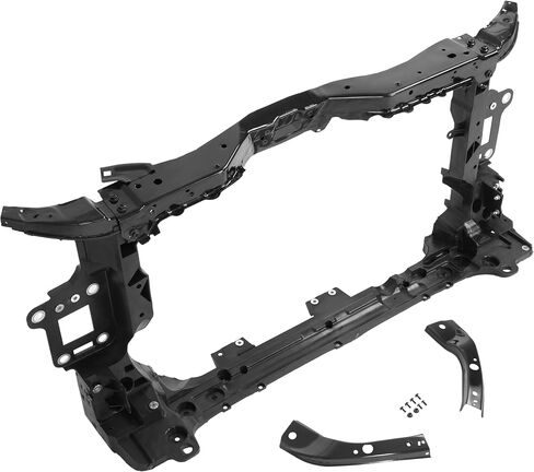 Radiator Support Assembly Compatible with 2017-2021 Honda Civic EX/EX-L/LX/Sport Touring Hatchback Replacement for HO1225188 71410TGGA01 Electrophoresis Steel Primed Black in Saudi Arabia