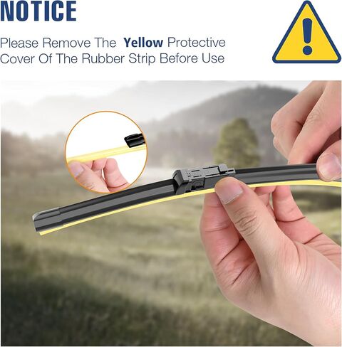 3 Wipers 22"/20"/10" Windshield Wiper Blades Replacement for Jeep Renegade 2022-2015 Automotive Replacement Windshield Wiper Blades,22"+20" Windshield Wipers with 10" Rear Wiper Blade Set in Kuwait