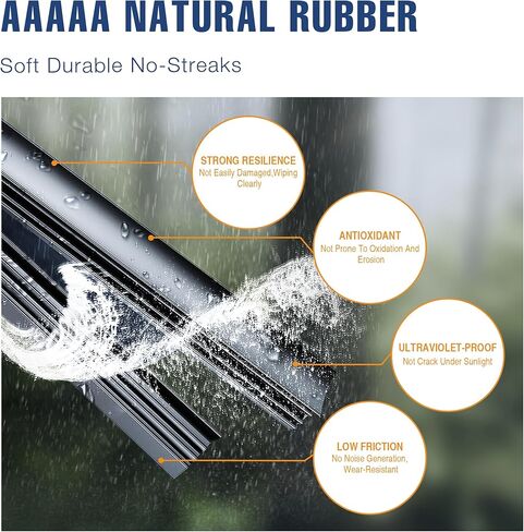 3 Wipers 22"/20"/10" Windshield Wiper Blades Replacement for Jeep Renegade 2022-2015 Automotive Replacement Windshield Wiper Blades,22"+20" Windshield Wipers with 10" Rear Wiper Blade Set in Kuwait