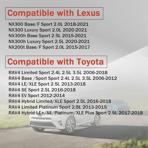 4873042050 8pcs Rear Lateral &Upper & Lower Rearward Control Arm Set Compatible with Toyota RAV4 2006-2018 Fit for Lexus NX300 2018-2021 NX300h 2015-2021 Replace 48780-42010 in Kuwait