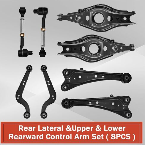 4873042050 8pcs Rear Lateral &Upper & Lower Rearward Control Arm Set Compatible with Toyota RAV4 2006-2018 Fit for Lexus NX300 2018-2021 NX300h 2015-2021 Replace 48780-42010 in Kuwait