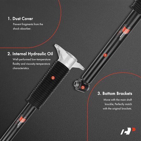 A-Premium Rear Driver or Passenger Side Shock Absorber Compatible with Tesla Model 3 2017 2018 2019 2020 2021 RWD in Saudi Arabia