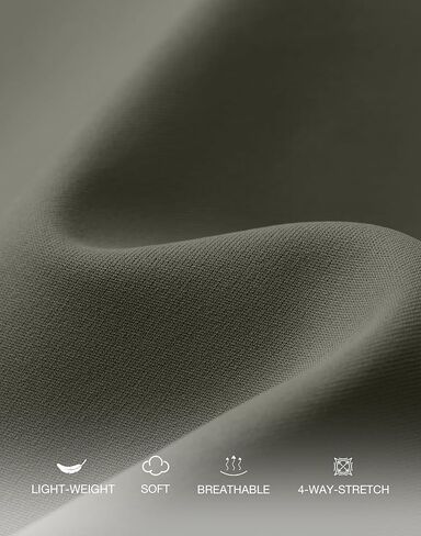 G Gradual Women's Bermuda Long Shorts with Pockets 7" High Waisted Knee Length Shorts for Women Walking Athletic Workout(Grey Sage-L7,M) in Kuwait