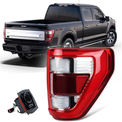 Tail lights Compatible with 2024 2025 Ford F150 Super Duty w/Blind Spot Halogen Rear Light Taillight Rear Brake Lamp Signal Assembly (Right Passenger Side) in Saudi Arabia