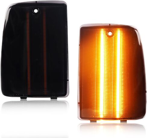 Parking Corner Signal Light Housing Compatible with 1987 1988 1989 1990 Chevro-let Caprice, [DOT Certified] Corner Turn Signal Lamp Cover [No Bulbs], 2 PCS, Amber Lens in Kuwait