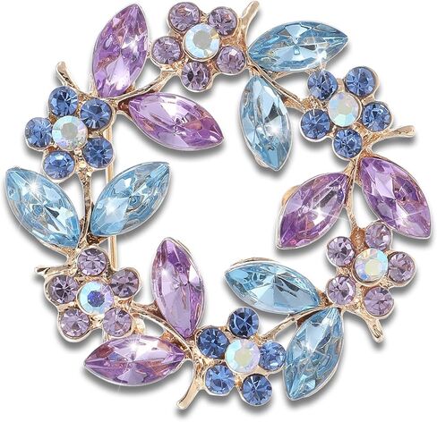 Brooch for Women,Womens Brooches and Pins, Fashionable and Exquisite Rhinestone Large Brooch for Women, Flower Brooches Pin Suitable for Ladies and Girls, Coats, Weddings, Parties in Saudi Arabia
