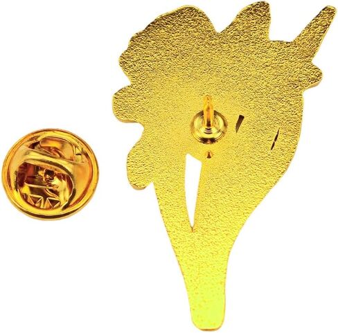 Enamel Pin,Yellow Daffodil Lapel Pin,Hope And Optimism Badge,Pin For Birthday Wedding Anniversary Memorial Funeral Charity Party,Flower Brooch,DIY Decor,Gift For Teens Teacher Nurse Doctors in Saudi Arabia