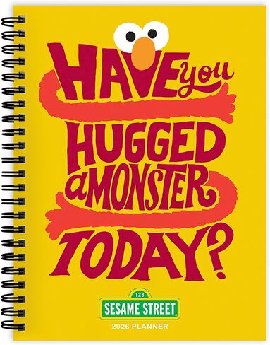 TF Publishing 2026 Sesame Street Medium Weekly Monthly Planner with 12-Month Calendar Grid, Goals and Task Trackers - Weekly Schedule Planner w/Priority List Section and Stickers - 6.5in x 8in in Kuwait