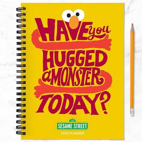 TF Publishing 2026 Sesame Street Medium Weekly Monthly Planner with 12-Month Calendar Grid, Goals and Task Trackers - Weekly Schedule Planner w/Priority List Section and Stickers - 6.5in x 8in in Kuwait