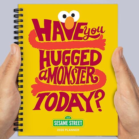 TF Publishing 2026 Sesame Street Medium Weekly Monthly Planner with 12-Month Calendar Grid, Goals and Task Trackers - Weekly Schedule Planner w/Priority List Section and Stickers - 6.5in x 8in in Kuwait