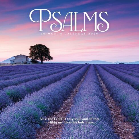 Carousel Calendars, Psalms Special Value 2026 Wall Calendar, 12.01'' X 12.01'', 16-Month Calendar with Stapled Binding in Kuwait