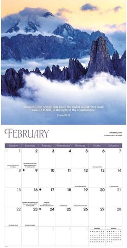 Carousel Calendars, Psalms Special Value 2026 Wall Calendar, 12.01'' X 12.01'', 16-Month Calendar with Stapled Binding in Kuwait