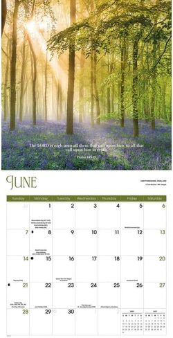 Carousel Calendars, Psalms Special Value 2026 Wall Calendar, 12.01'' X 12.01'', 16-Month Calendar with Stapled Binding in Kuwait