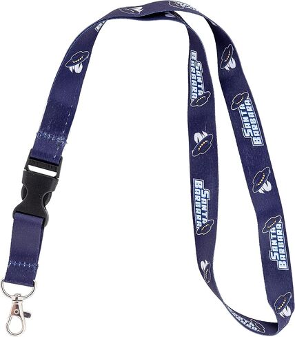 Desert Cactus University of California Santa Barbara Lanyard UCSB Gauchos Car Keys ID Badge Holder Keychain Detachable Breakaway Snap Buckle (Yellow) in Saudi Arabia