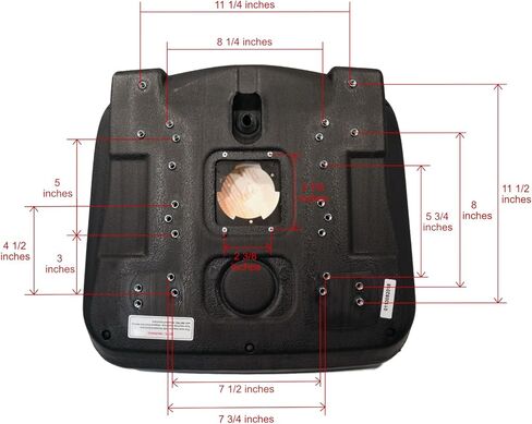 The ROP Shop | Black High Back Seat for JCB 520, 520-40, 520-50 Telehandlers & John Deere 890 Excavators in Saudi Arabia