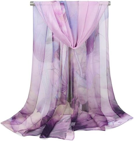 Scarfs for Women Lightweight Print Fashion Sunscreen Wraps Shawls Scarves for Women Elegant Sheer Scarfs in Saudi Arabia