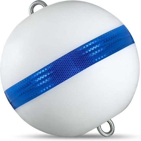 عوامة إرساء للقوارب ذات كرة بيضاء مع عوامة مضيئة وشريط أزرق عاكس وجذاب in Kuwait