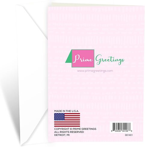 Prime Greetings Daughter Easter Card, Made in America, Eco-Friendly, Thick Card Stock with Premium Envelope 5in x 7.75in, Packaged in Protective Mailer in Saudi Arabia