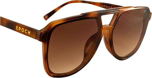 Epoch Eyewear San Juan Durango Oversized Sunglasses for Men or Women Tortoise Frame w/Gradient Brown Lens in Saudi Arabia