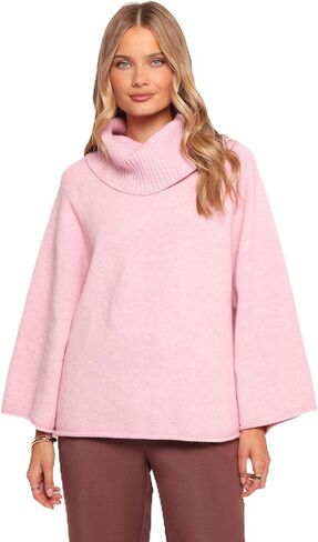 Petal & Pup Women's Bindy Cowlneck Knit Sweater - Pink in Saudi Arabia