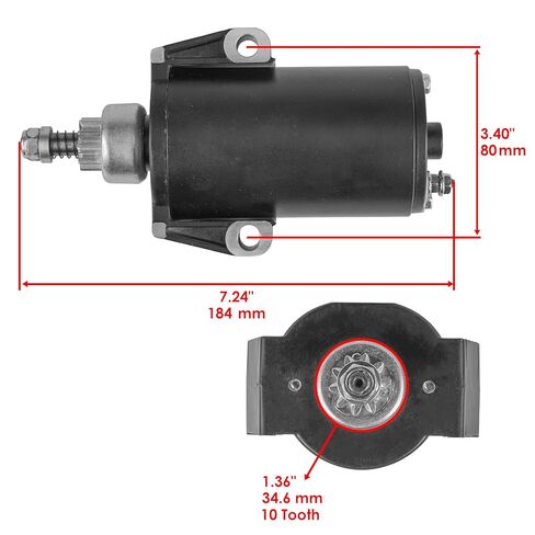 Caltric Starter Compatible with Mercury 15 25 15Hp 25Hp 15Elh 15-Elh 25Elh 25-Elh 1985-2005 Marine in Saudi Arabia