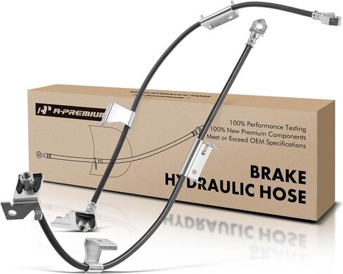 A-Premium Front Passenger Brake Hydraulic Hose Compatible with Select Chevy, Cadillac and GMC Models - Silverado 1500, Suburban/Avalanche 1500, Tahoe, Escalade, Sierra 1500, Yukon, Escalade ESV/EXT in Saudi Arabia