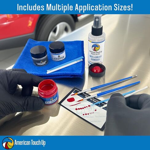 American Touch Up Paint Compatible with Dodge | AU106MX3/PX3 Viper Black | Paint (Basecoat/Clearcoat KIT) in Saudi Arabia