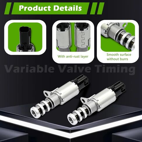 2 Pcs Intake Exhaust Engine Variable Valve Timing VVT Solenoid 1.8L 2.0L 3.5L 3.8L Compatible with Infiniti for Nissan Altima Frontier Maxima Murano Pathfinder Quest Qx50 Qx60 Sentra 13-23#237963RC0A in Saudi Arabia