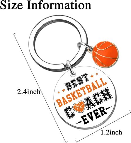 Basketball Coach Gifts Best Coachs Gifts Kechains Coaches Appreciation Gift for Men Women Basketball Coaches Sports Teams Leader Birthday Christmas Retirement Gift Best Basketball Coach Ever Keyring in Kuwait