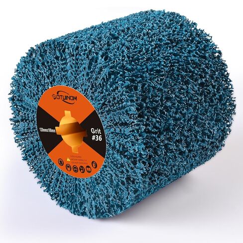 Abrasive Drawing Wheel Surface Conditioning Tool 40 Grit 120 x 100 x 19 mm Wire Drawing Polishing Burnishing Wheel for Wood Metal Surface Polishing 4.7"x 4" in Kuwait