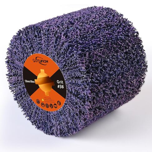 Abrasive Drawing Wheel Surface Conditioning Tool 40 Grit 120 x 100 x 19 mm Wire Drawing Polishing Burnishing Wheel for Wood Metal Surface Polishing 4.7"x 4" in Kuwait