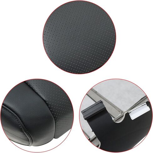 Driver and Passenger Side Bottom Leather Perforated Seat Cover Black Compatible with Acura TSX 2009 2010 2011 2012 2013 2014 in Saudi Arabia