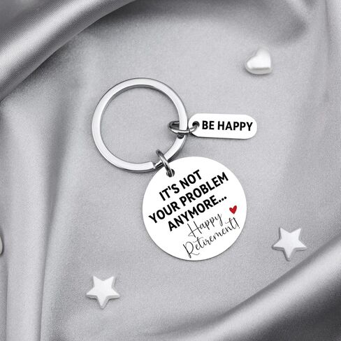 Retirement Gift for Woman Men Funny Retirement Keychain Retired Gifts for Friends Teacher Coworkers Farewell Goodbye Gifts Retirements Decorations Keyring in Kuwait