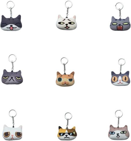 Cute Cat Key Chains and Rings - Kawaii Adorable Keychains for Cat Lovers - Bag Pendant Charms in Saudi Arabia